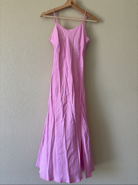 Zara Dresses & Skirts - Zara Slip Maxi Dress Featuring Adjustable Straps, Side Leg Slit